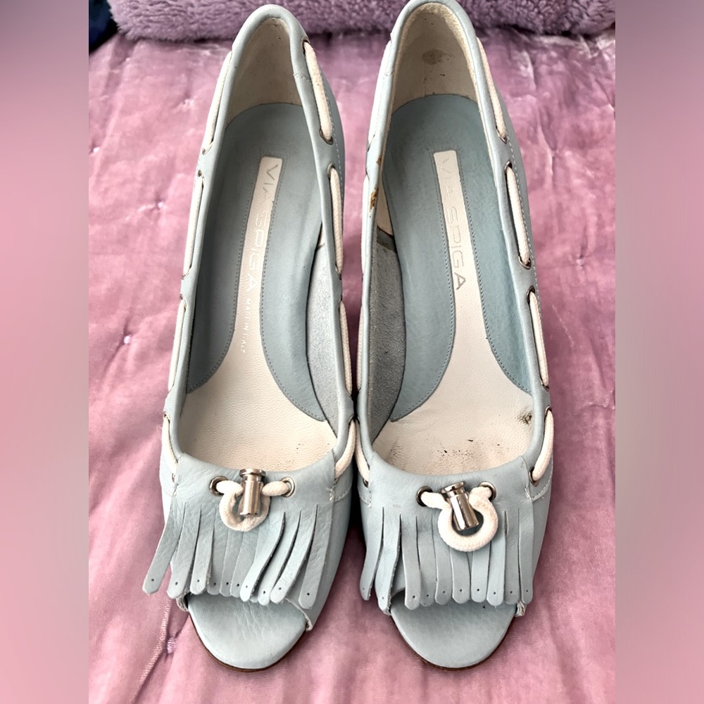Via Spiga Leather Heels